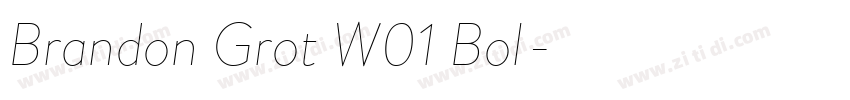 Brandon Grot W01 Bol字体转换 Brandon Grot W01 Bol字体转换